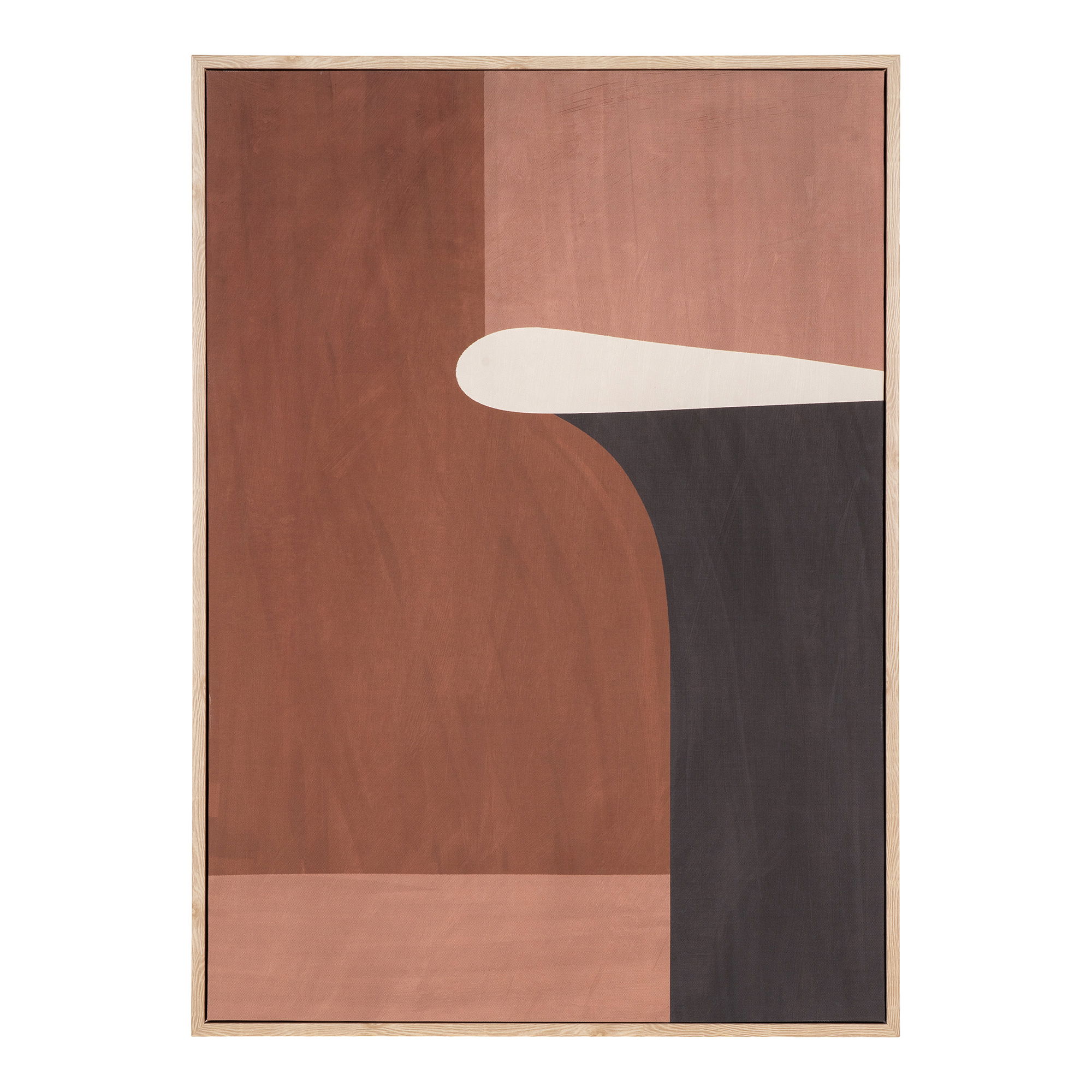 Abstraktus paveikslas ant drobės | 50 x 70 x 2,5 cm | Ruda | Smėlio