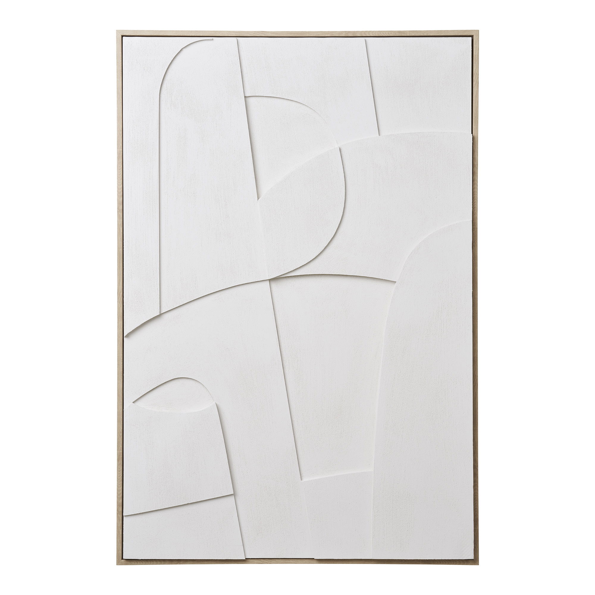 Reljefinis paveikslas | 60 x 90 x 3 cm | Balta