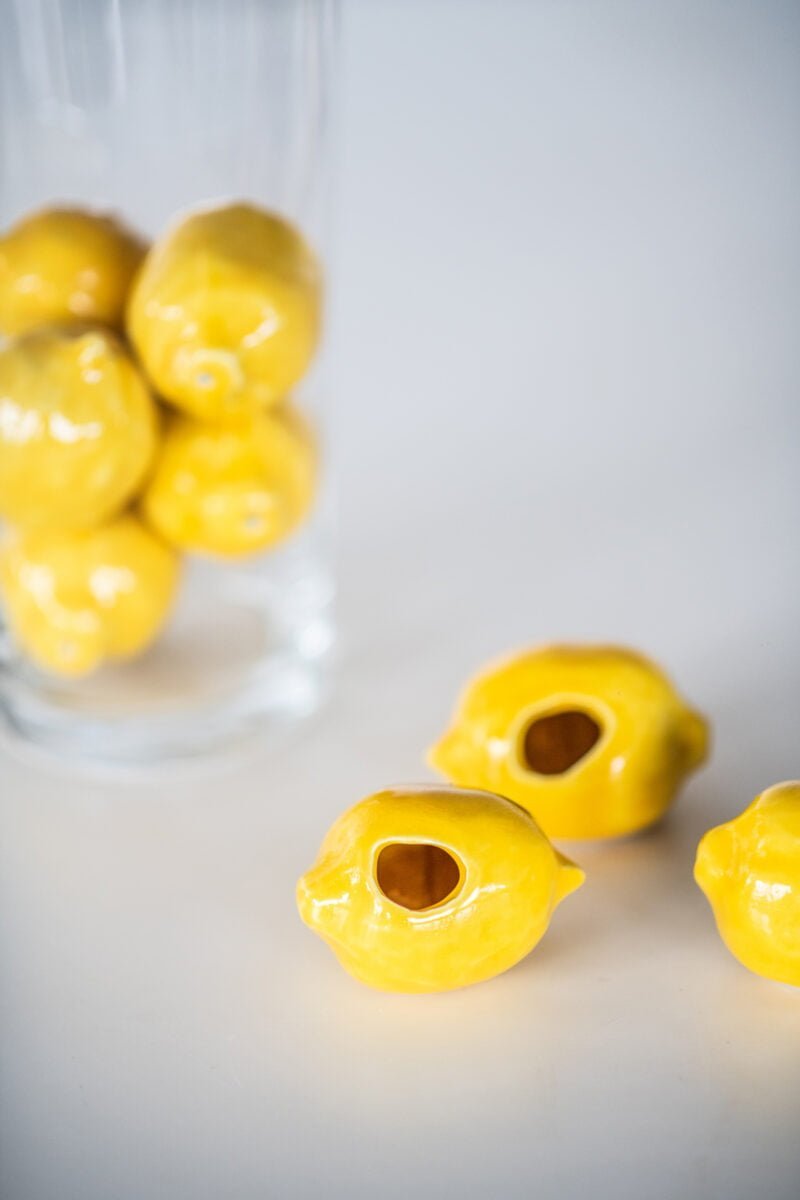 Keraminis dantų krapštukų laikiklis „Citrina“