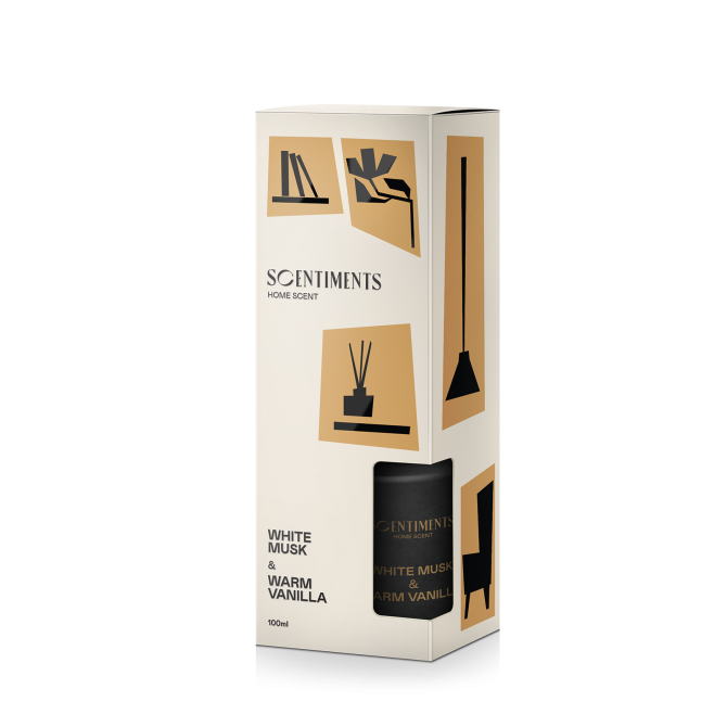 Namų kvapas SCENTIMENTS White Musk & Warm Vanilla, 100 ml