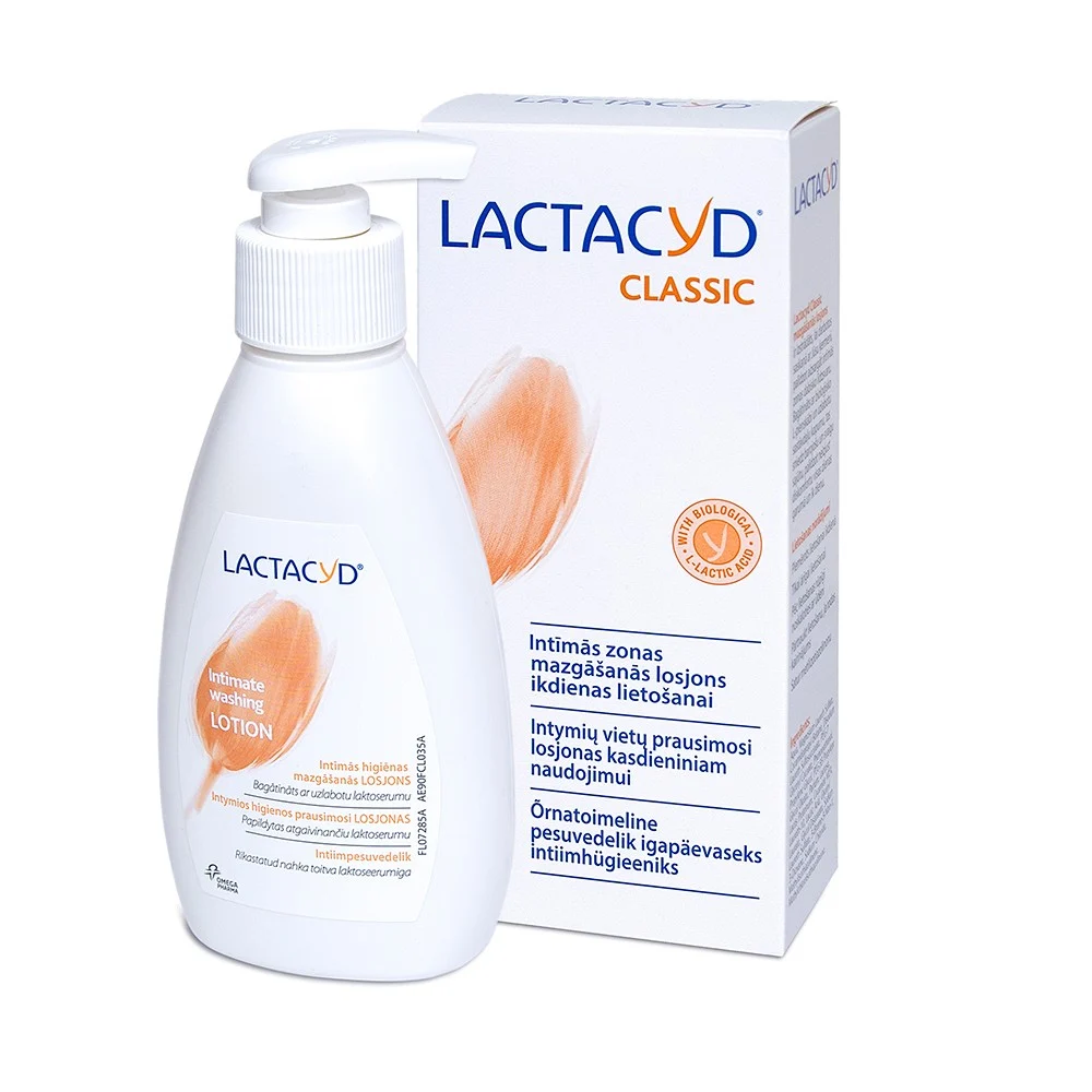 LACTACYD Pharma Classic losjonas kasdienei intymiai higienai 200 ml