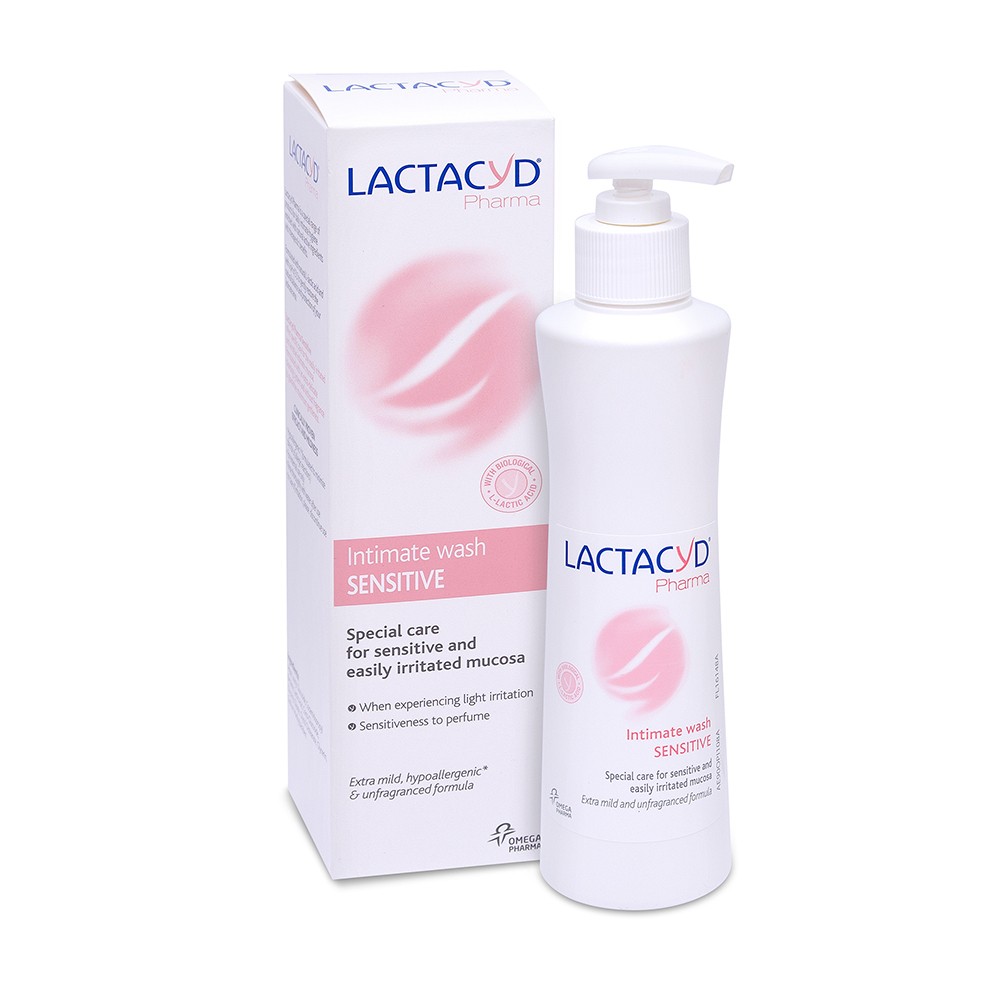 LACTACYD Pharma Sensitive prausiklis intymiai zonai 250 ml