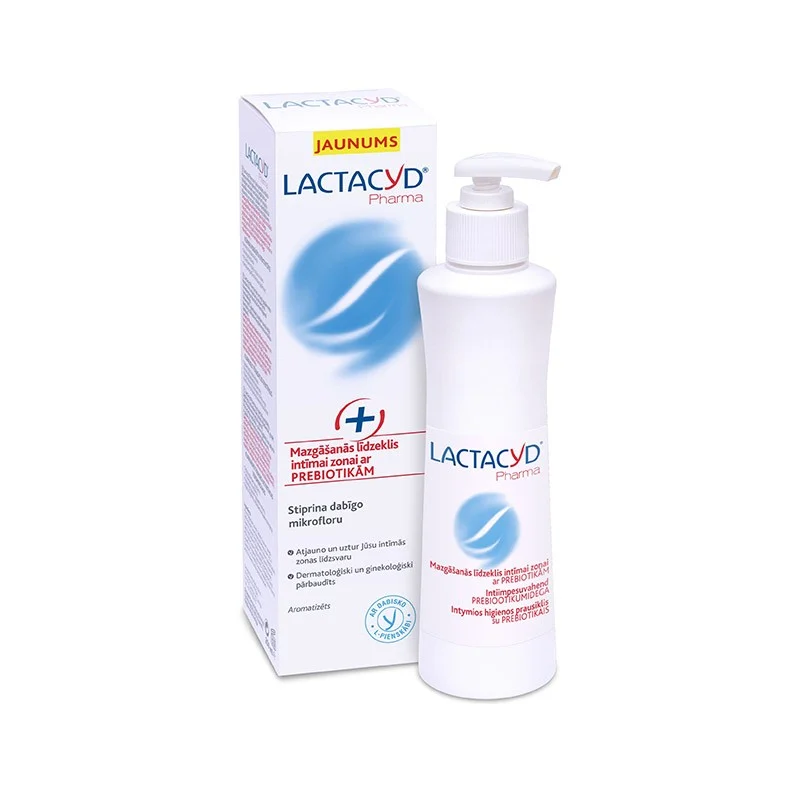 LACTACYD Pharma su prebiotikais prausiklis intymiai zonai 250 ml