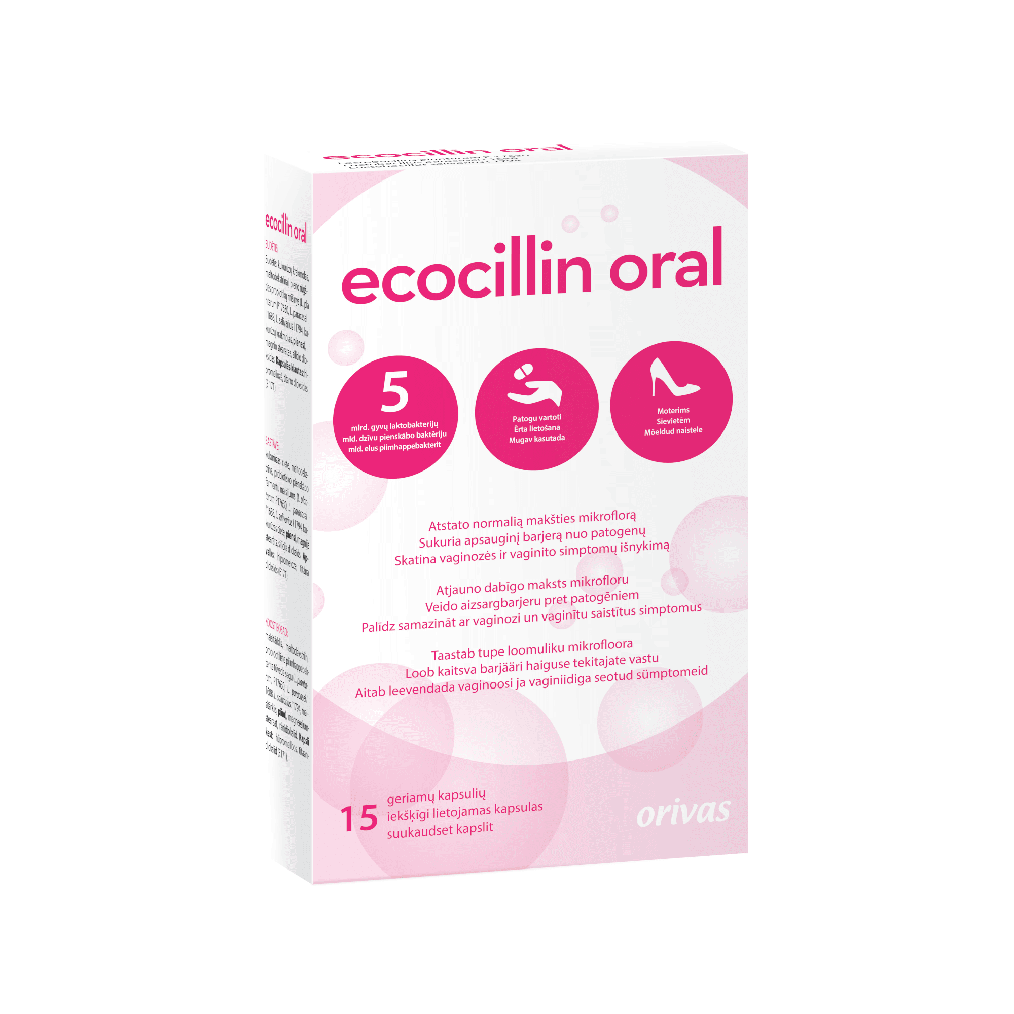 ECOCILLIN Oral kapsulės N15