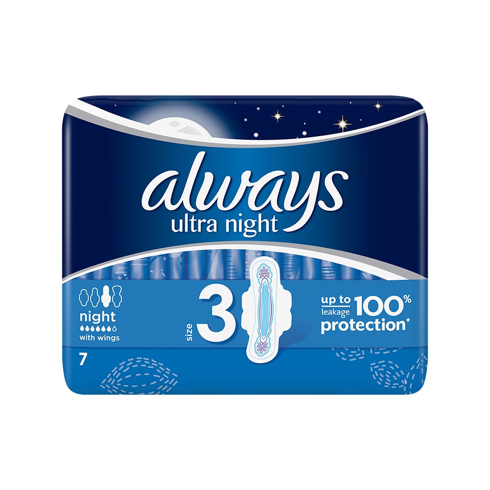 ALWAYS Ultra Night higieninės servetėlės ​​N7