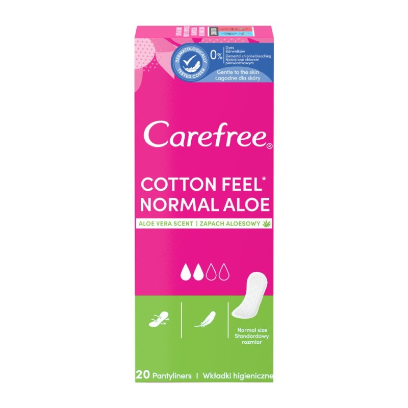 CAREFREE Cotton Aloe kasdieniniai įdėklai N20