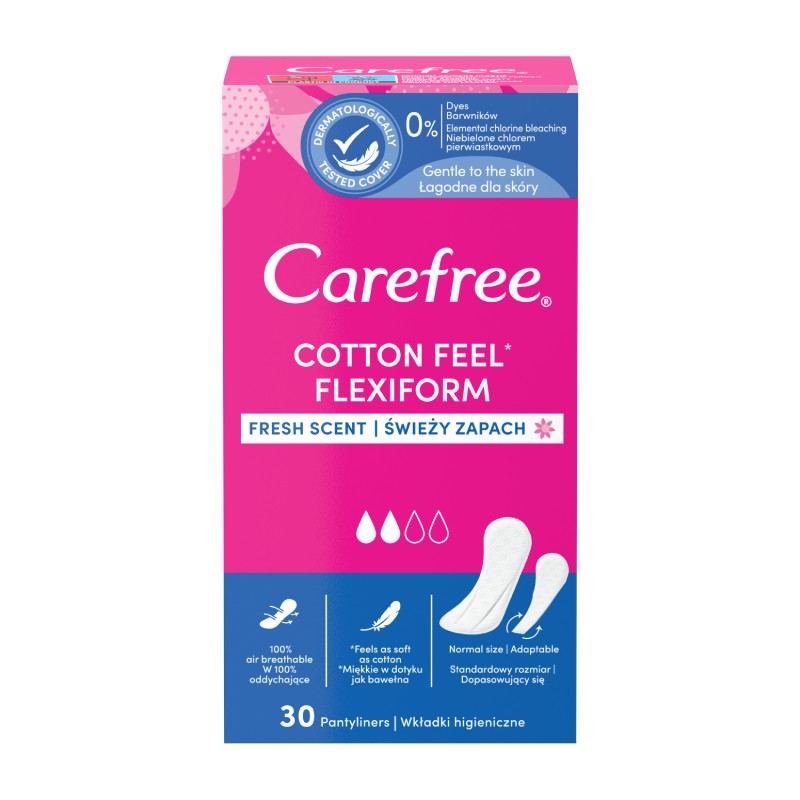 CAREFREE FlexiForm Fresh kasdieniniai įdėklai N30