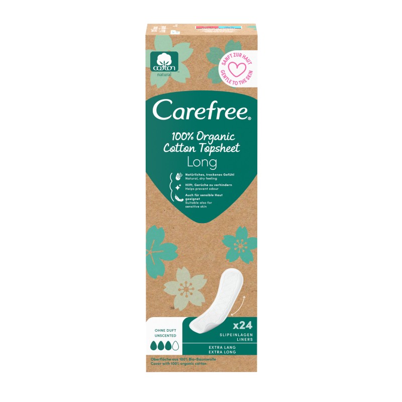 CAREFREE Long Organic kasdieniniai įdėklai N24