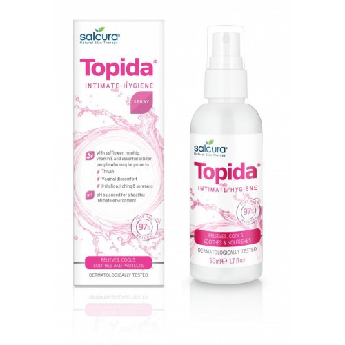 Salcura Topida Intimate Hygiene Spray Priešgrybelinė purškiama priemonė, 50ml