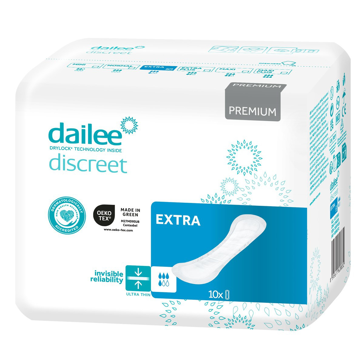 DAILEE DISCREET PREMIUM SLIM EXTRA, paketai, 10vnt.