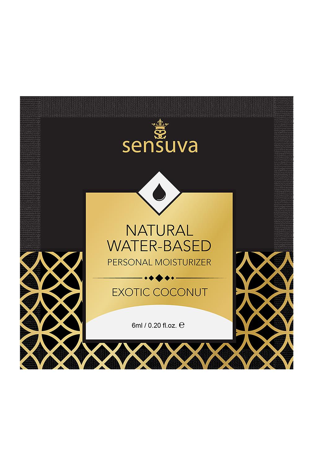SENSUVA NATURAL WATER-BASED PERSONAL LUBRICANT EXOTIC COCONUT 6 ML