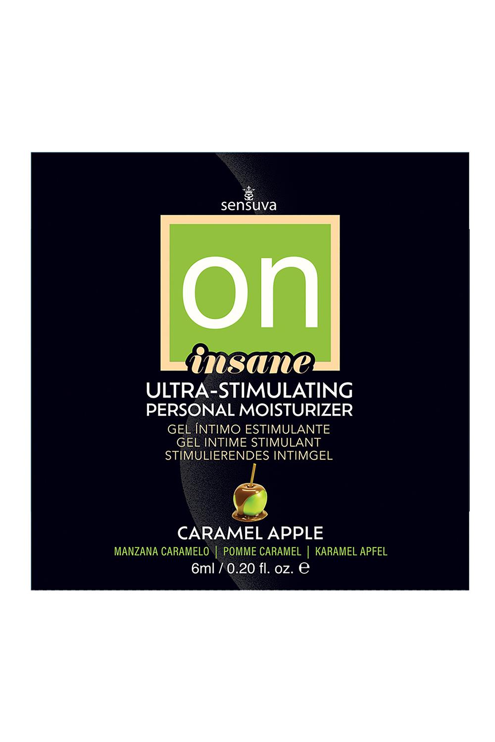 SENSUVA ON INSANE ULTRA-STIMULATING PERSONAL MOISTURIZER CARAMEL APPLE 6 ML