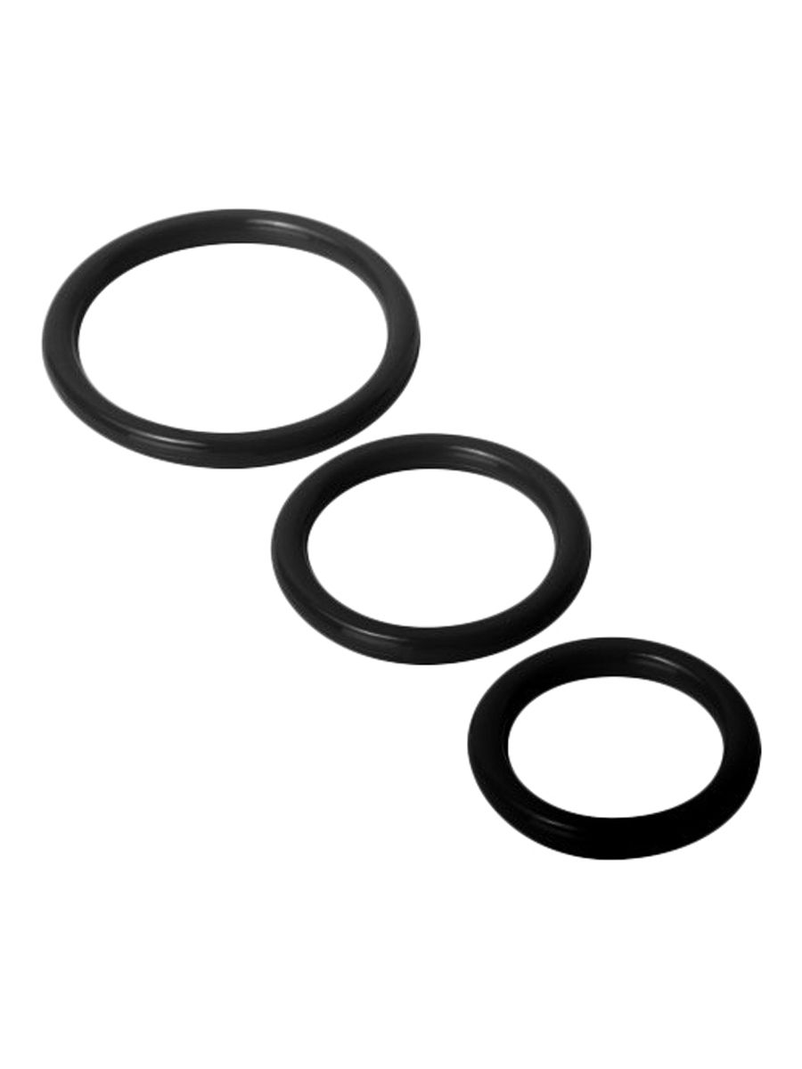 Penio žiedų rinkinys EasyToys, juodas