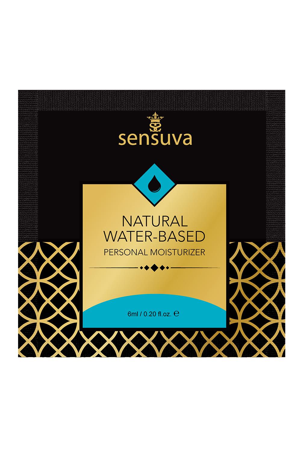 SENSUVA NATURAL WATER-BASED PERSONAL LUBRICANT ORIGINAL UNFLAVORED 6 ML