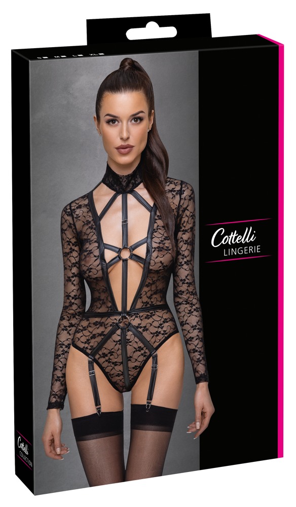 Seksualus bodis Cottelli Lingerie, juodas, XL, XL