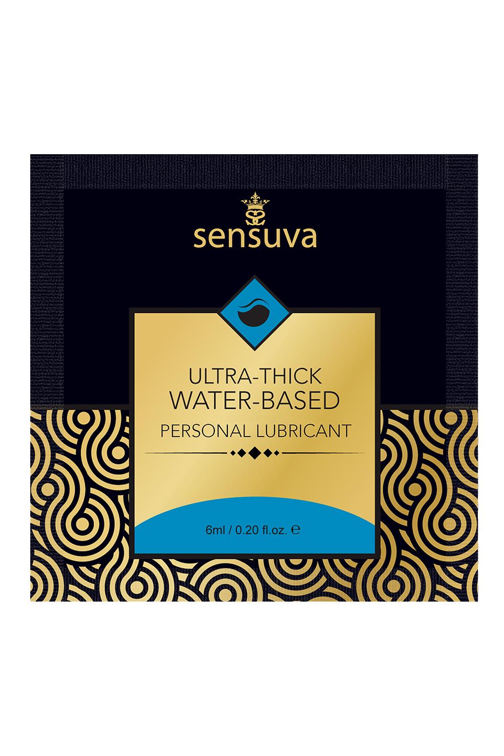 SENSUVA ULTRA–THICK WATER-BASED PERSONAL LUBRICANT ORIGINAL UNFLAVORED 6 ML
