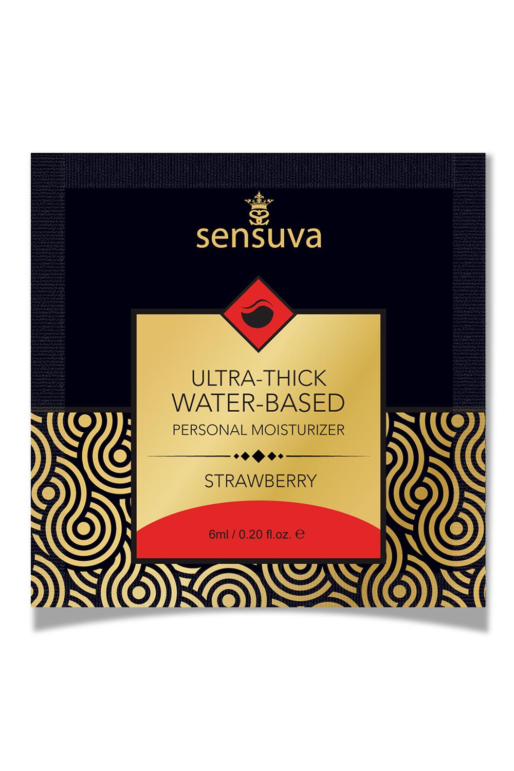 SENSUVA ULTRA–THICK WATER-BASED PERSONAL LUBRICANT STRAWBERRY 6 ML