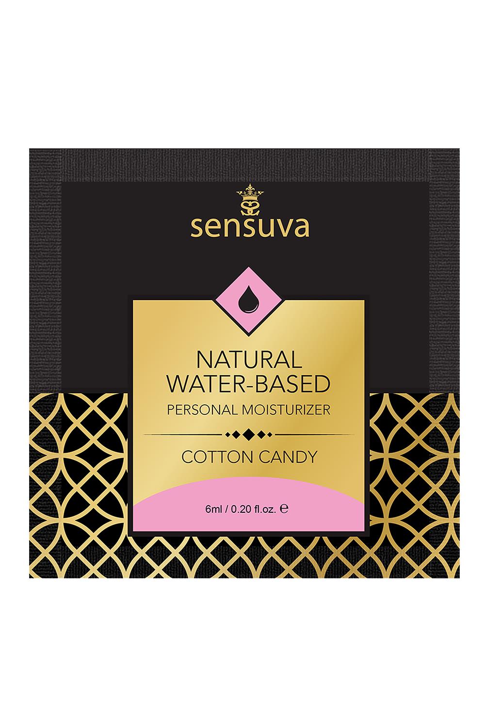 SENSUVA NATURAL WATER-BASED PERSONAL LUBRICANT COTTON CANDY 6 ML