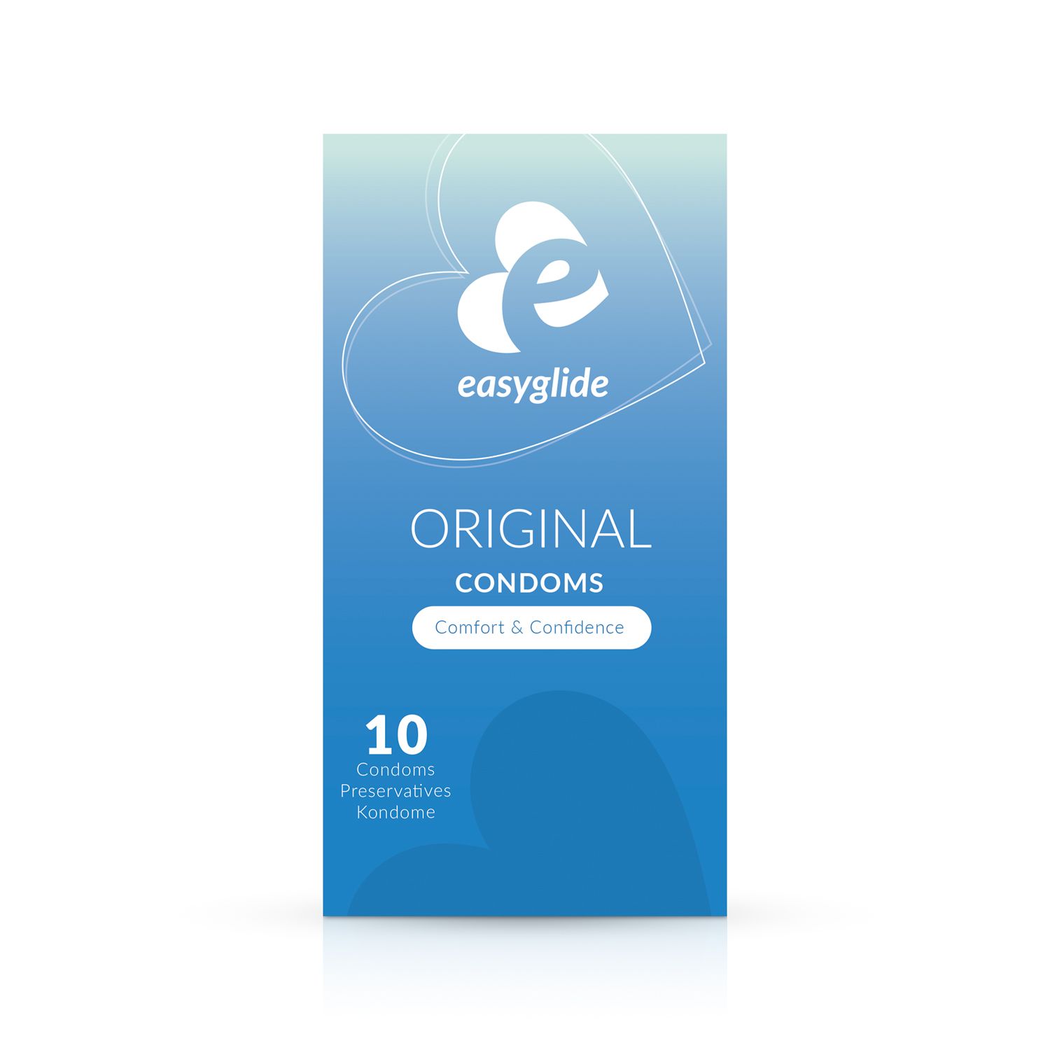 Prezervatyvai EasyGlide Original Condoms, 10 vnt