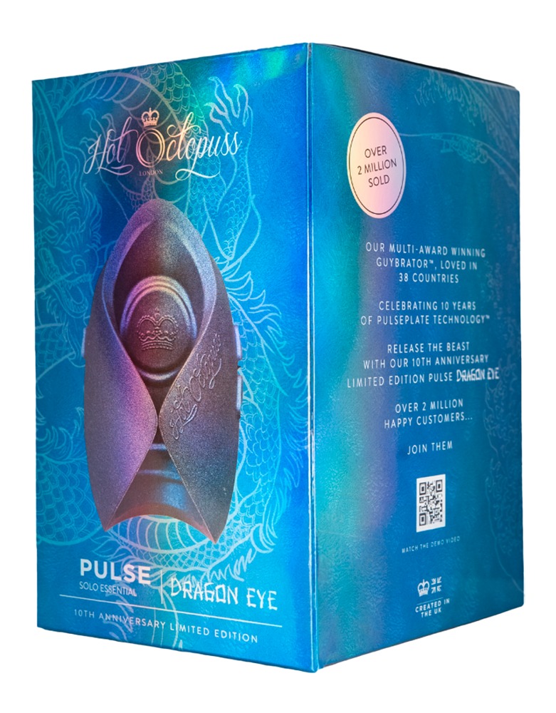 Masturbatorius Pulse Solo Essential Dragon Ey, mėlynas