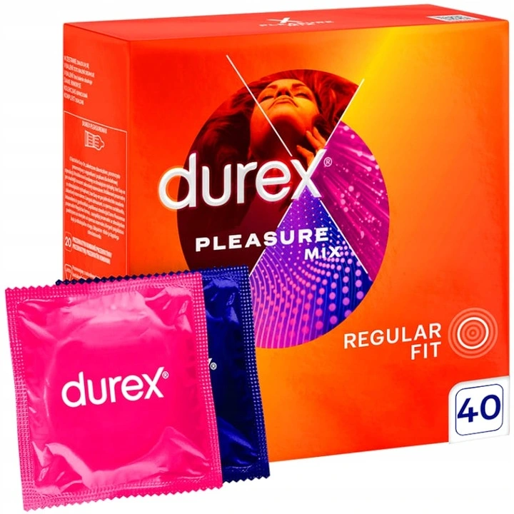 Durex Pleasure Mix Prezervatyvai 40vnt.