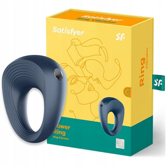Vibruojantys penio žiedas Satisfyer mėlynas