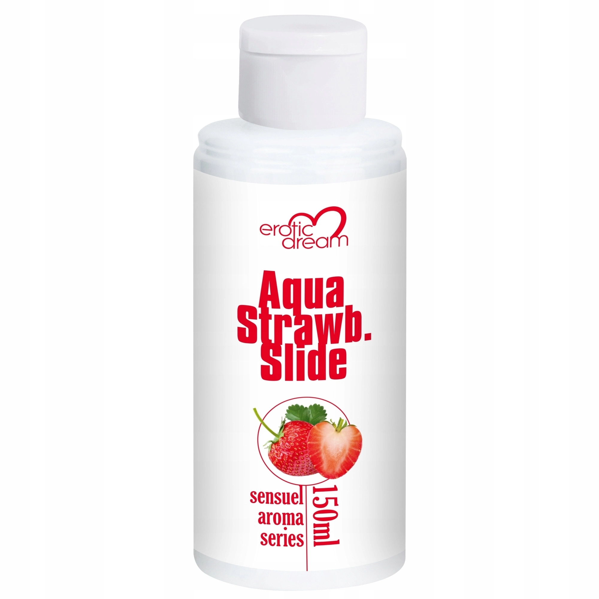 Braškių skonio lubrikantas 150ml Aqua Choco Sense