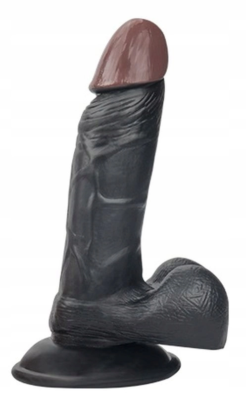 Juodas dildo 19cm