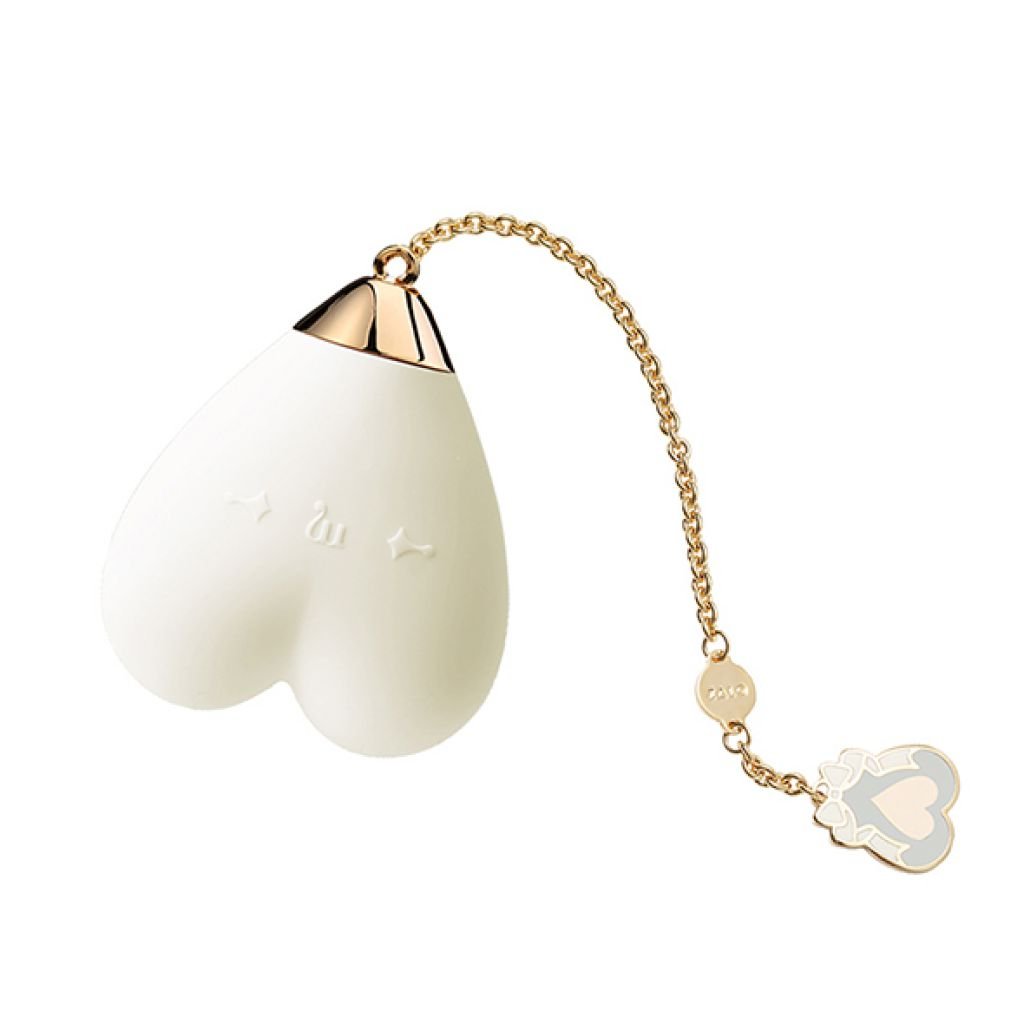 Personalus Masažuoklis Baby Heart Vanilla White