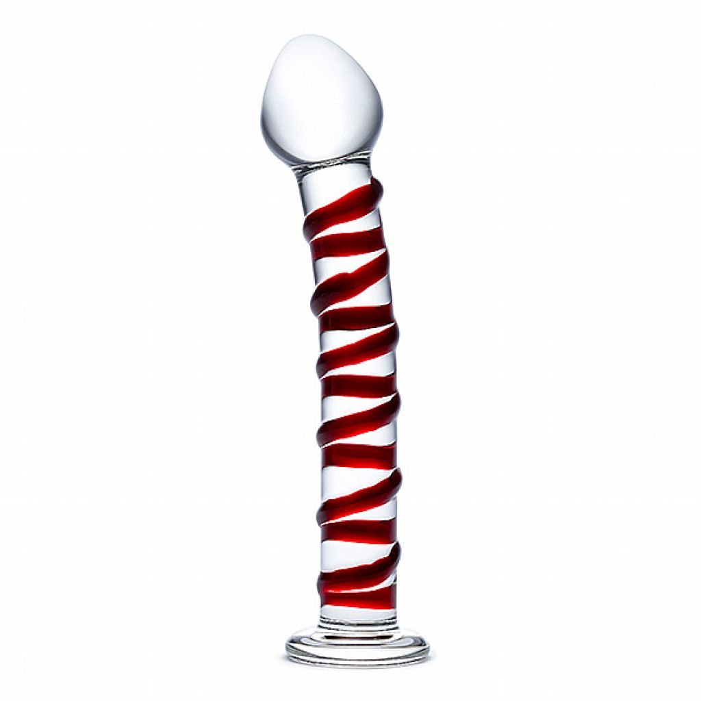 Didelis spiralinis dildo Glas