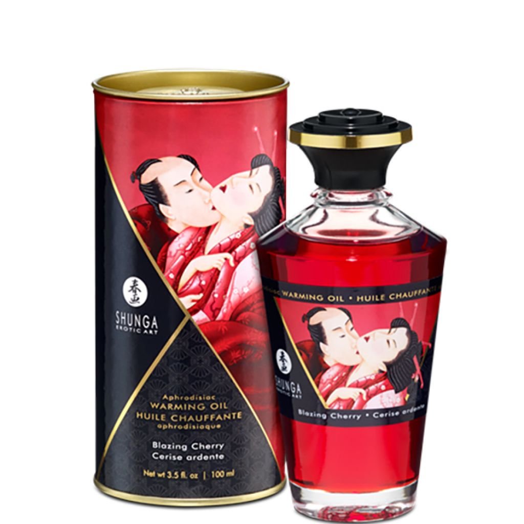 Afrodiziakas, šildantis aliejus, vyšniu skonio100 ml