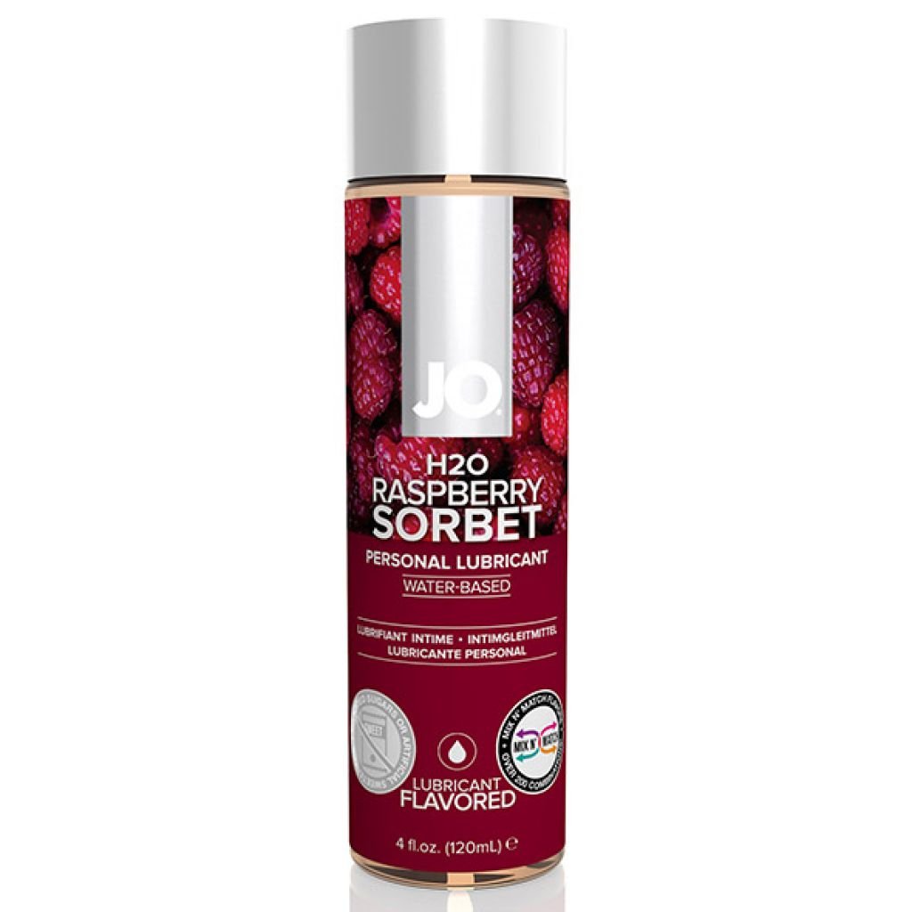 Vandens pagrindo lubrikantas System JO 120 ml aviečių skonio