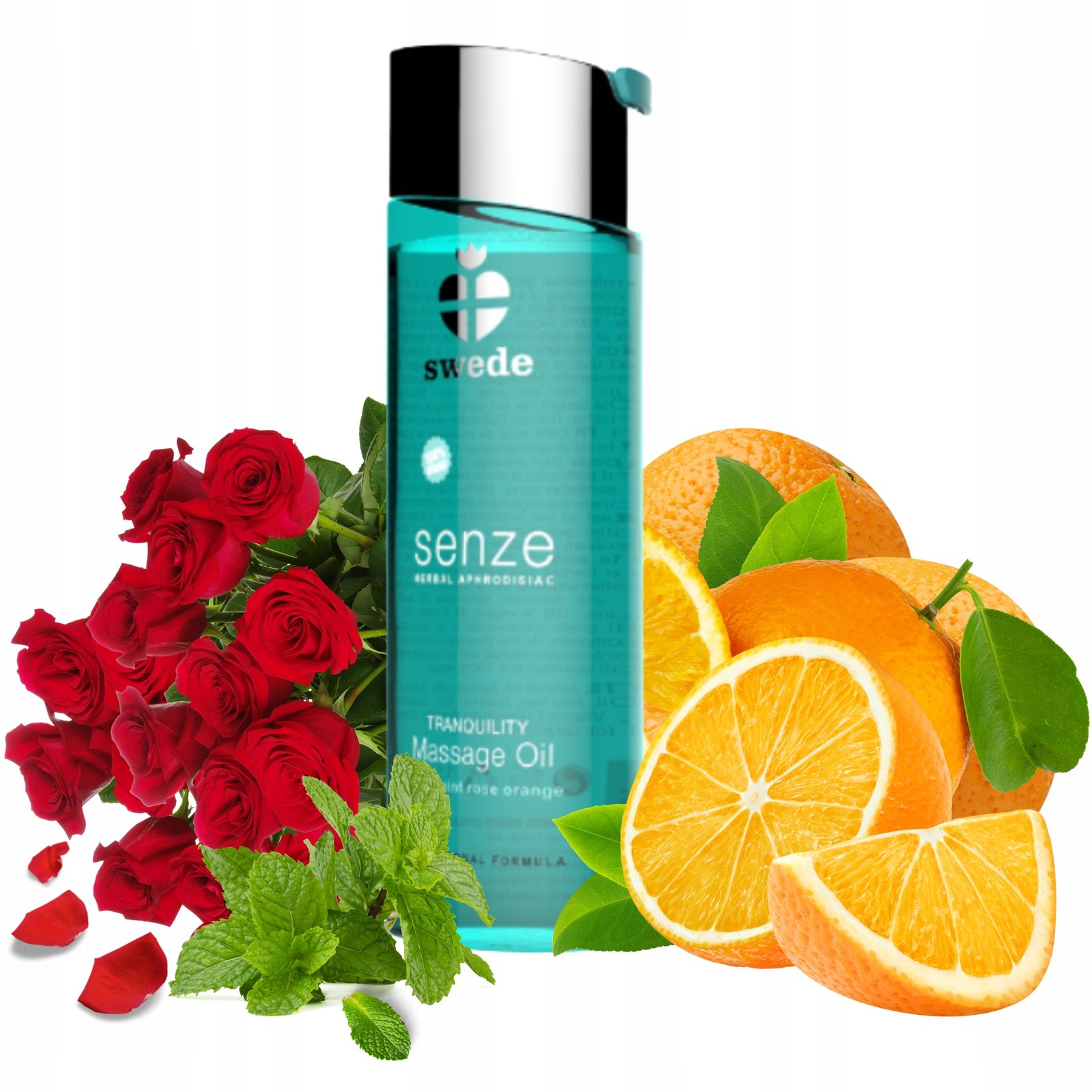 Masažo aliejus Swede mėtų, rožių ir apelsinų 75ml
