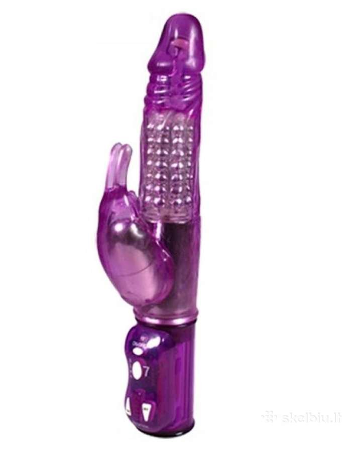 Dvigubas Vibratorius suktukas Violetinis