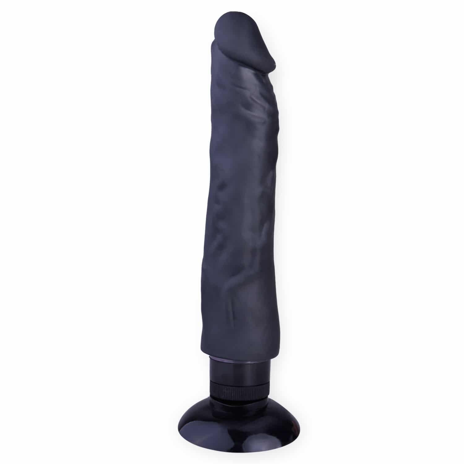 Juodas vibruojantis Dildo