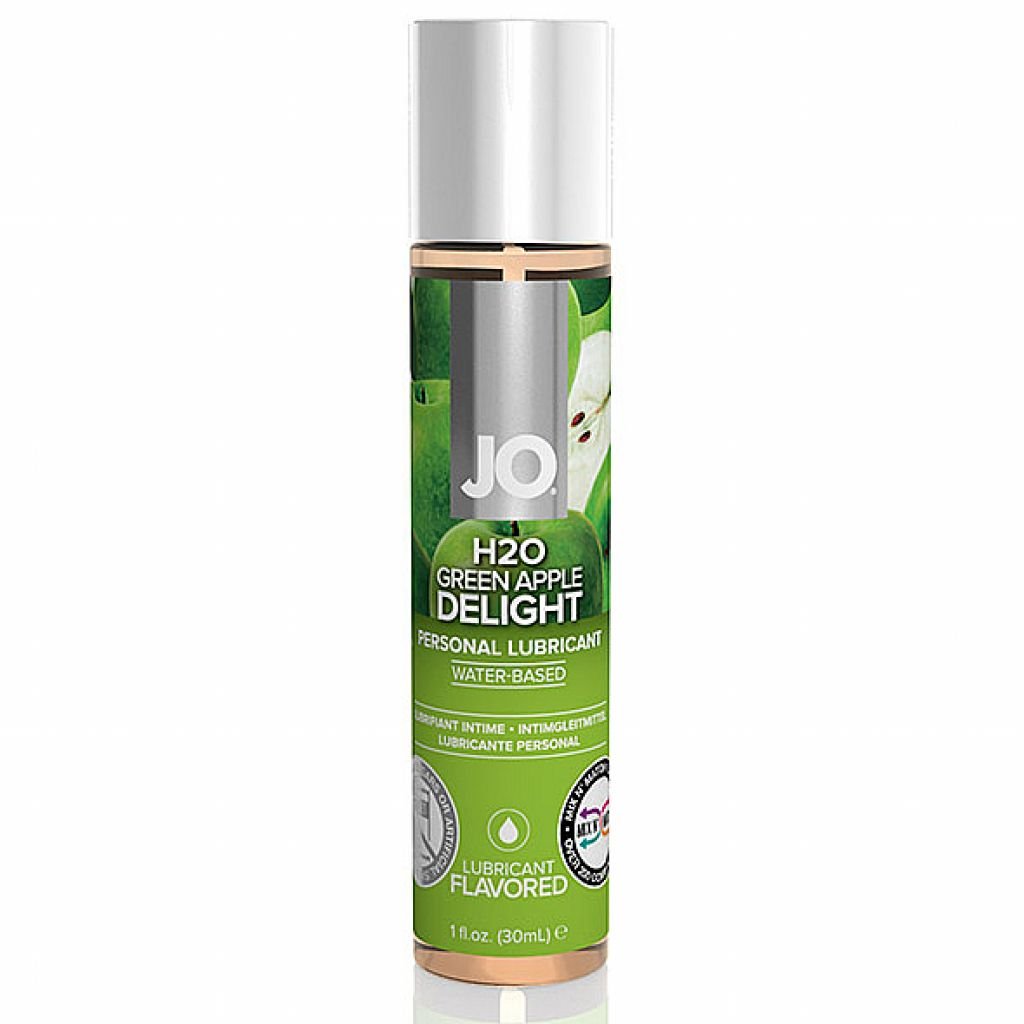 Vandens pagrindo lubrikantas System JO 30 ml obuolių skonio