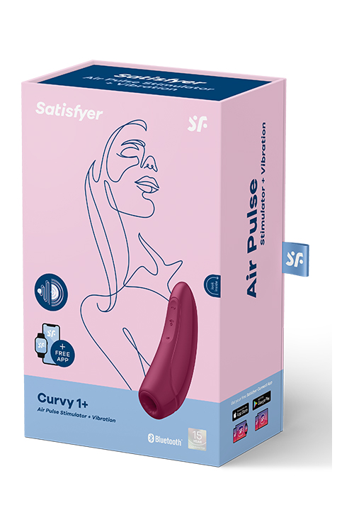 Klitorio stimuliatorius satisfyer curvy 1+ (rožinis)