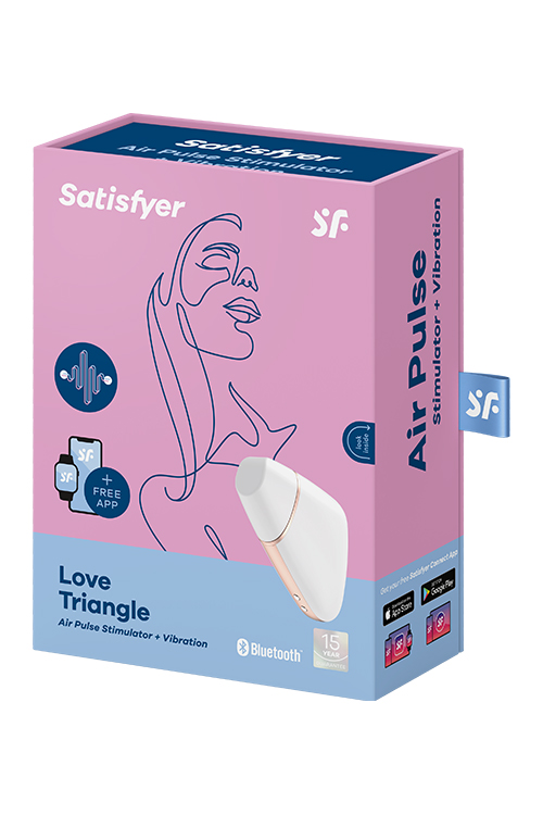 Air pulse stimulator + vibration - Satisfyer love triangle white