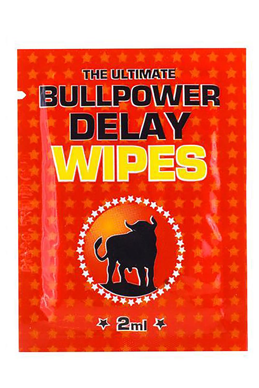 BULL POWER WIPES DELAY SACHETS 6X2ML