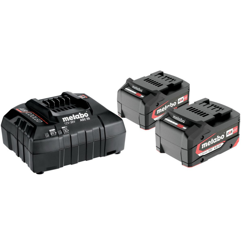 685050000 METABO.Akumuliatorius 18V 4,0Ah x2 + ĮKROVIKLIS. ASC 55