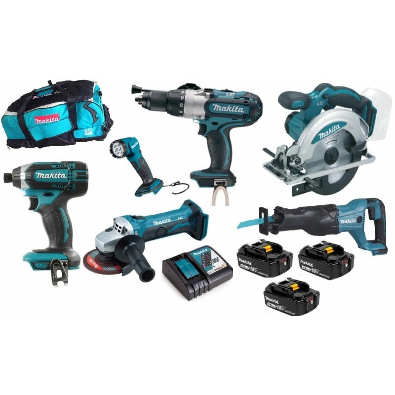 MAKITA.ZES.COMBO 18V (DTD152+DHP451+DSS610+DGA452+DJR186+DML815) DLX6105T
