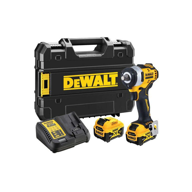 DCF901P2-QW DEWALT KLUCZ UDAROWY 1/2" 12V 340Nm 2x5,0Ah DCF901P2