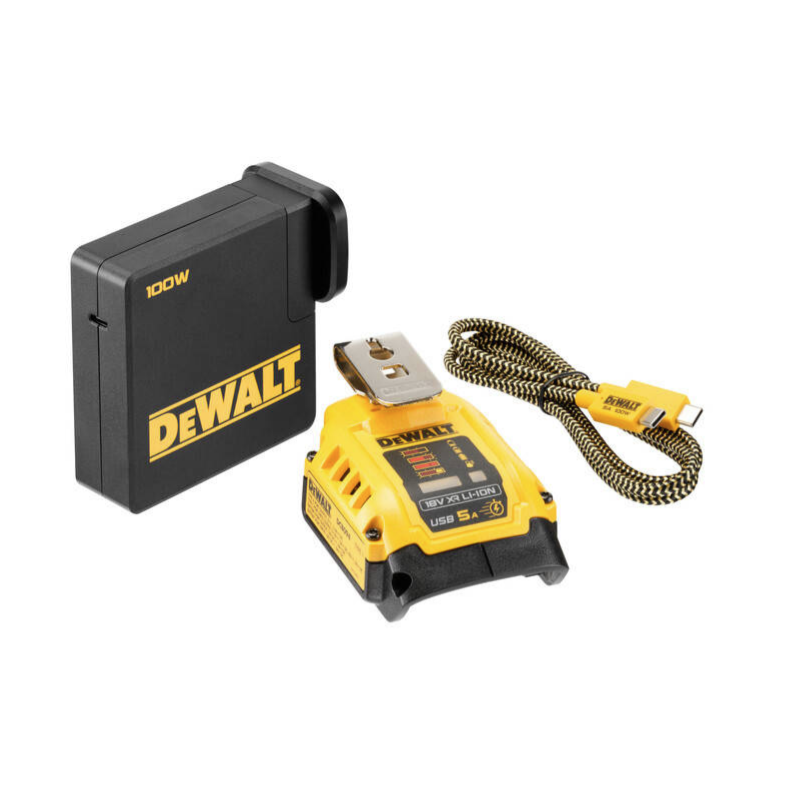 DCB094K-QW DEWALT.USB ADAPTERIO/ĮKROVIMO RINKINYS 5A DCB094K