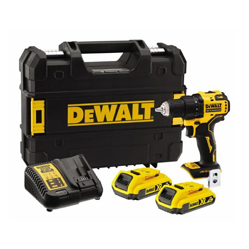 DCD708D2T-QW DEWALT WIERATRKO-WKRĘTARKA 18V 65Nm 2x2,0Ah  DCD708D2T