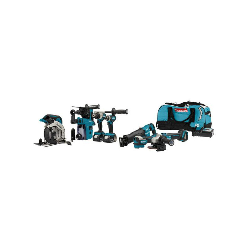 MAKITA.ZES.COMBO 18V (DTD153+DDF486+DGA504+DHS660+DHR243+DJR187+DTM52) DLX7020TX1