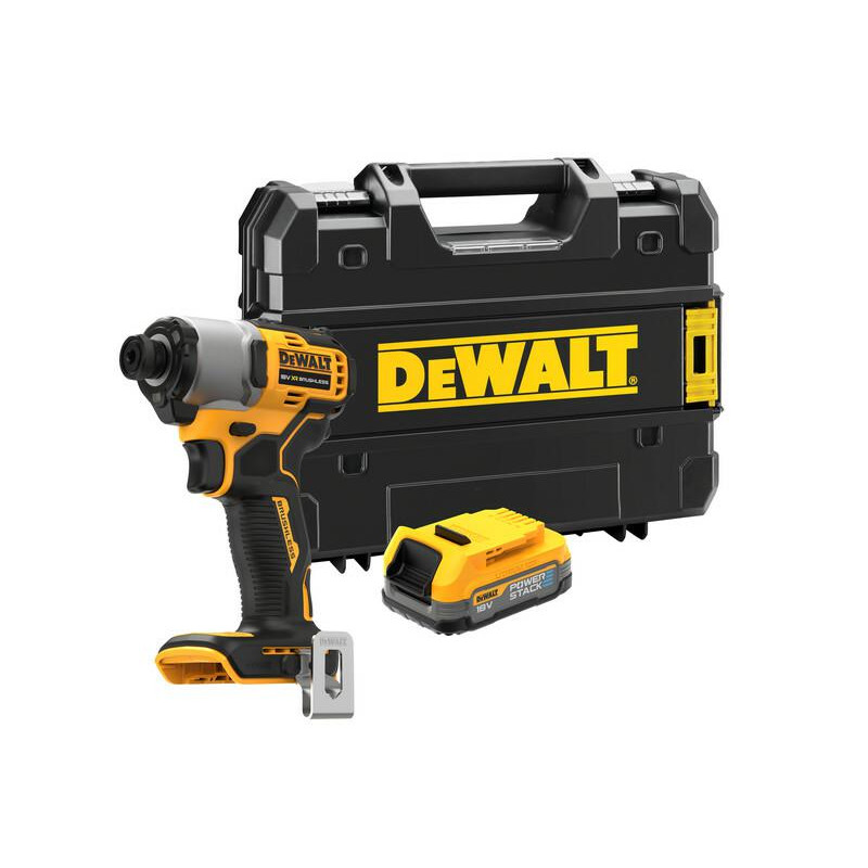 DCF840E1T-XJ DEWALT ZAKRĘTARKA UDAROWA 18V 1x1,7Ah POWERSTACK DCF840E1T