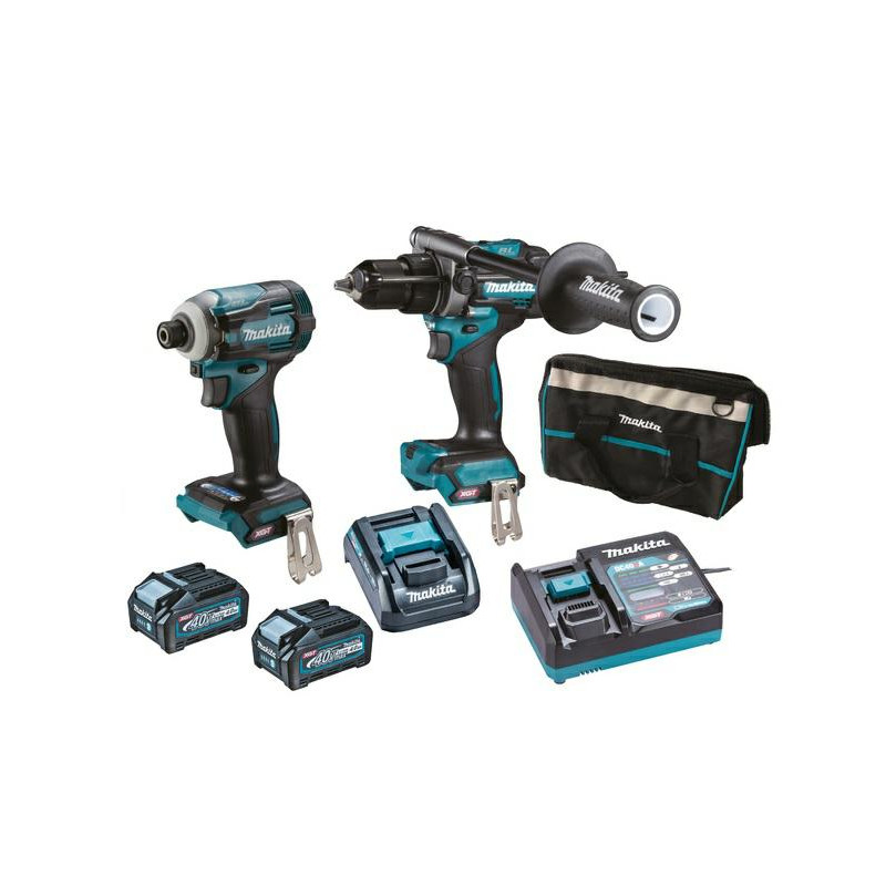 DK0114G201 MAKITA KOMBINAVIMO RINKINYS 40Vmax XGT (TD001G+HP001G) 2x4.0Ah +ADP010 +Krepšys