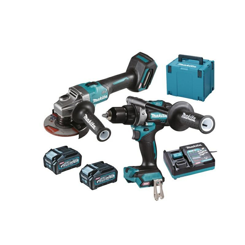 MAKITA KOMBINUOTAS KOMPLEKTAS 40Vmax XGT (GA005G+DF001G) 2x4.0Ah MAKPAC DK0124G201
