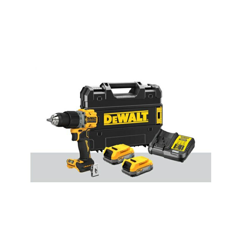 DCD805H2T-QW DEWALT WIERTARKO-WKRĘTARKA UDAROWA 18V 90Nm DCD805H2T 2x5,0Ah POWERSTACK