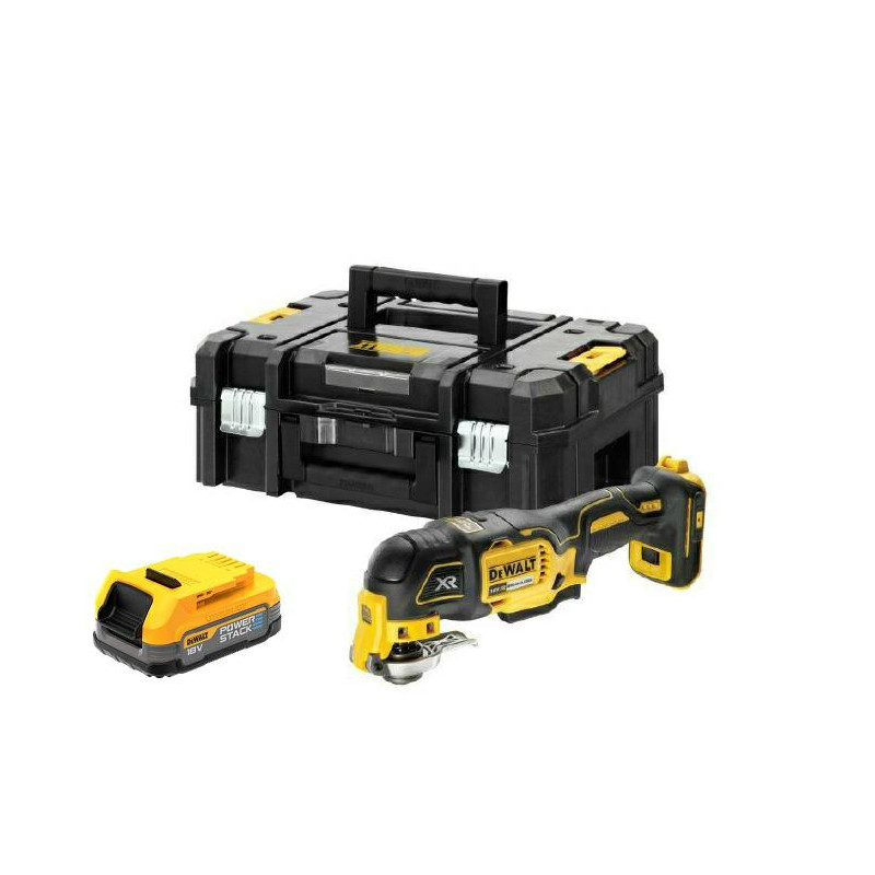 DCS356E1T-XJ DEWALT NARZĘDZIE WIELOFUNKCYJNE 18V 1x1,7Ah POWERSTACK DCS356E1T